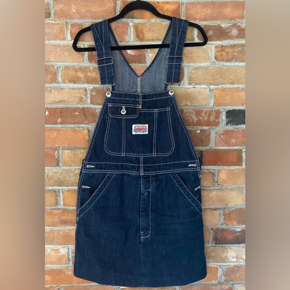 Ikeda Pants - IKEDA VINTAGE 90s denim skirt overall jumper size small